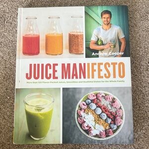 Chronicle Books Juice Manifesto — Teal, Red-Orange, Yellow Accents